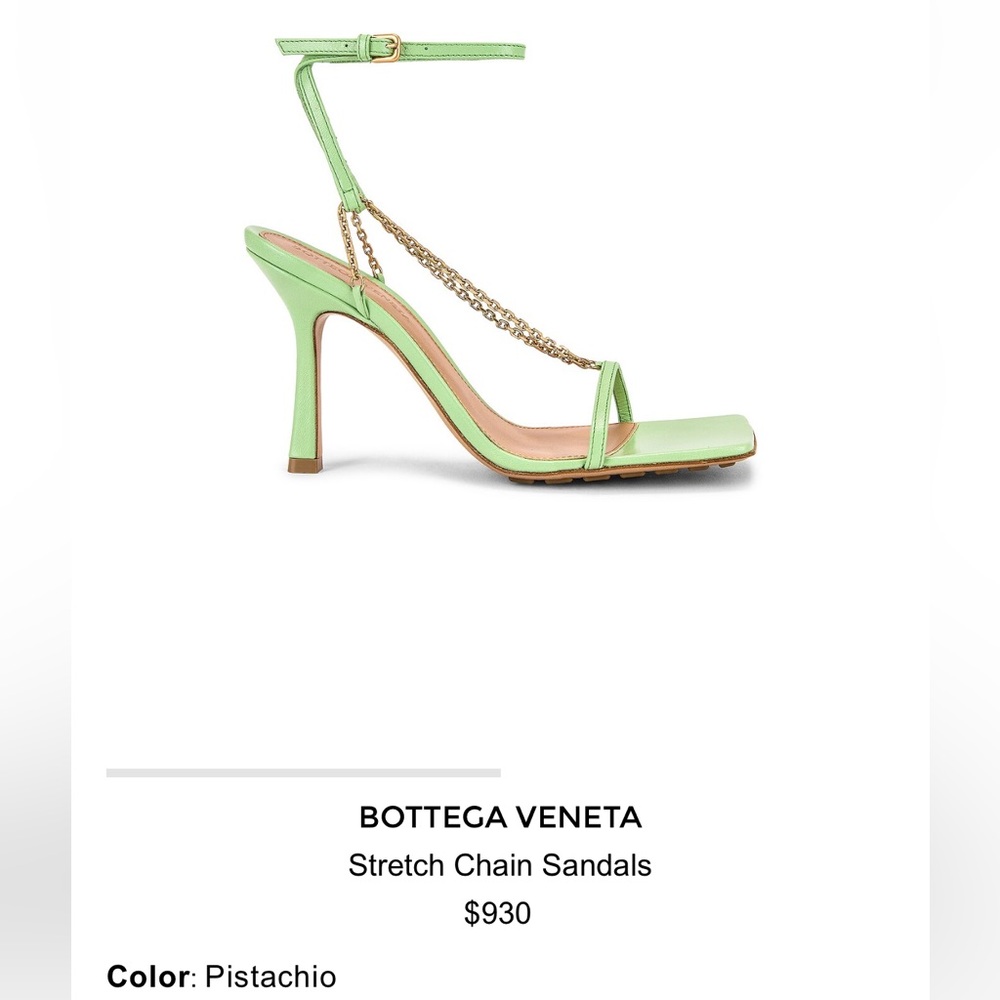 Bottega Veneta chain sandals (like new)!